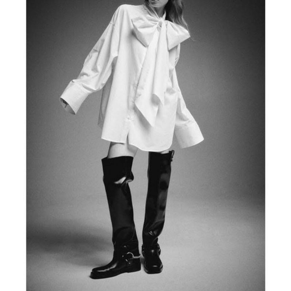 H&M Over the knee biker boots LIMITED EDITION BOOTS ARCHIVE